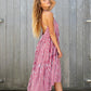 fiery red summer dress
