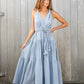 double v tiered dress front view