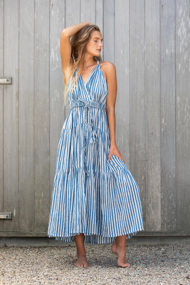 double v tiered dress