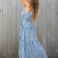 double v neck dress