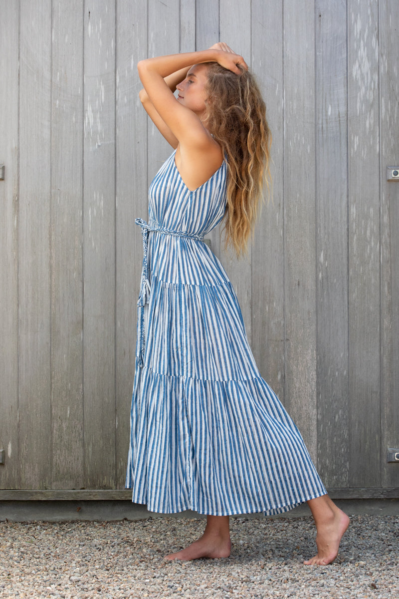 double v neck dress