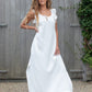 off white double gauze dress