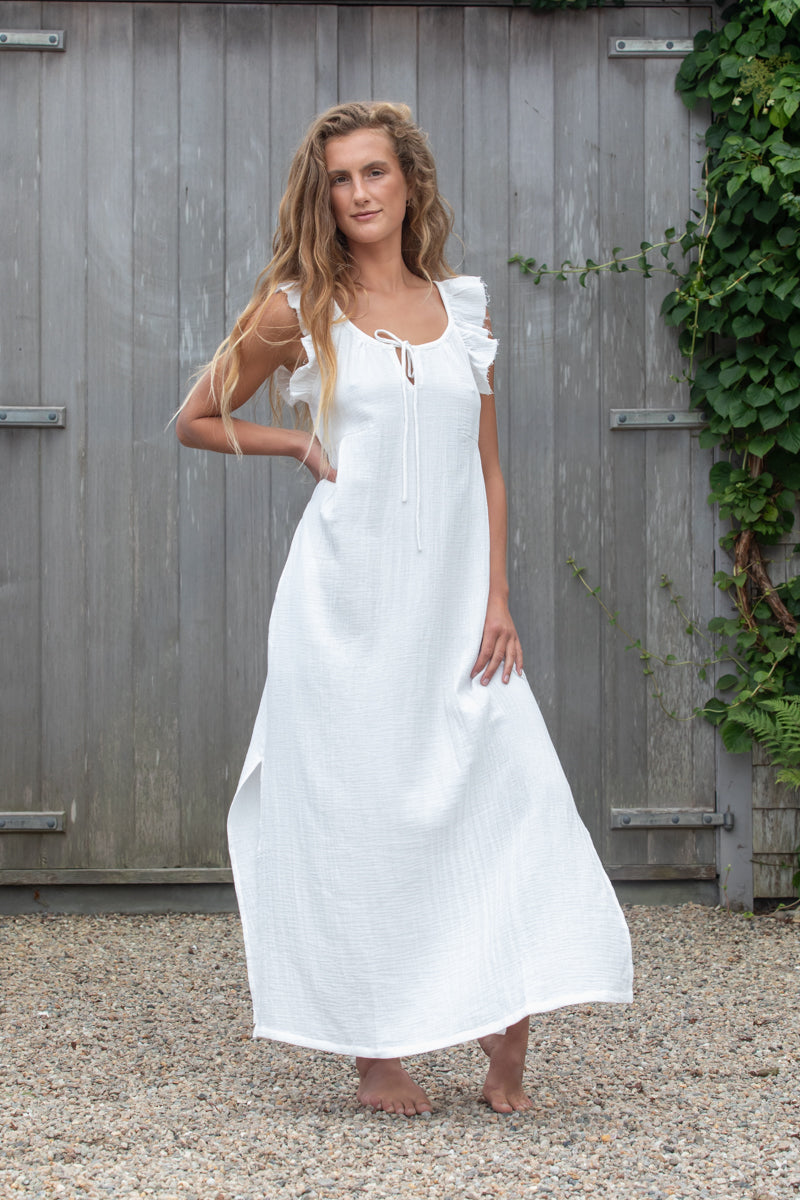 New Maya Dress in Cotton Double Gauze