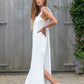 off white maya dress cotton